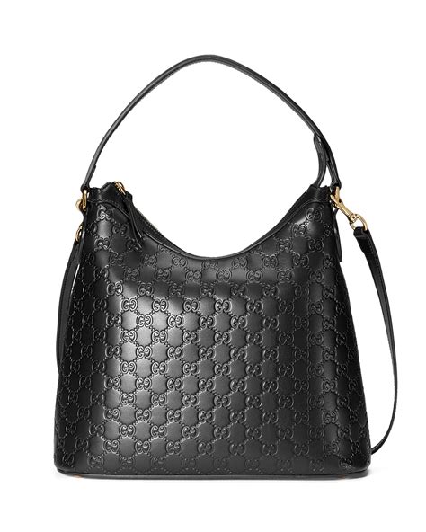 black hobo gucci bag|Gucci guccissima hobo bag.